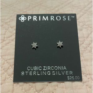 Sterling silver star earrings